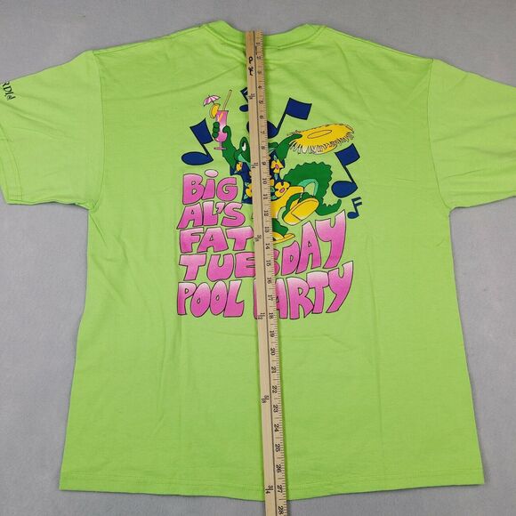 Vintage The Orleans 2001 Big Al's Fat Tuesday Pool Party T-Shirt‎ Large Adult - Picture 11 of 12